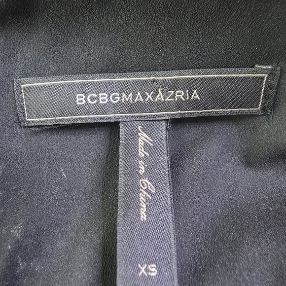 BCBGMAXAZRIA Reeve Sequin V-Neck Cocktail Dress Cobalt Blue XS - Picture 3 of 12